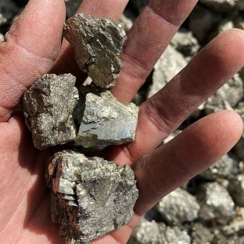 Chalcopyrite Mineral Crystal Specimen – Natural CuFeS2 Ore Stone Mineral Specimen Peaceful Pleasures Health and Wellness
