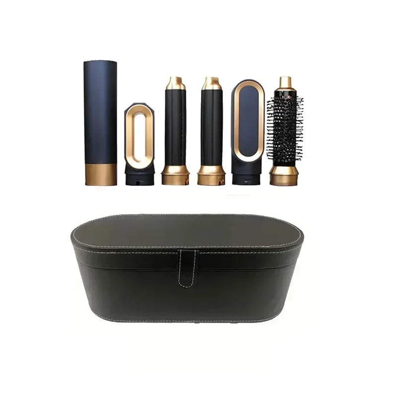 5 in 1 Hair Dryer Brush Hot Comb Set Professional Curling Iron Hair Straightener Styling Tool For Professional Hair Dryer Peaceful Pleasures Health and Wellness Gold blue set 1 AU China Mainland