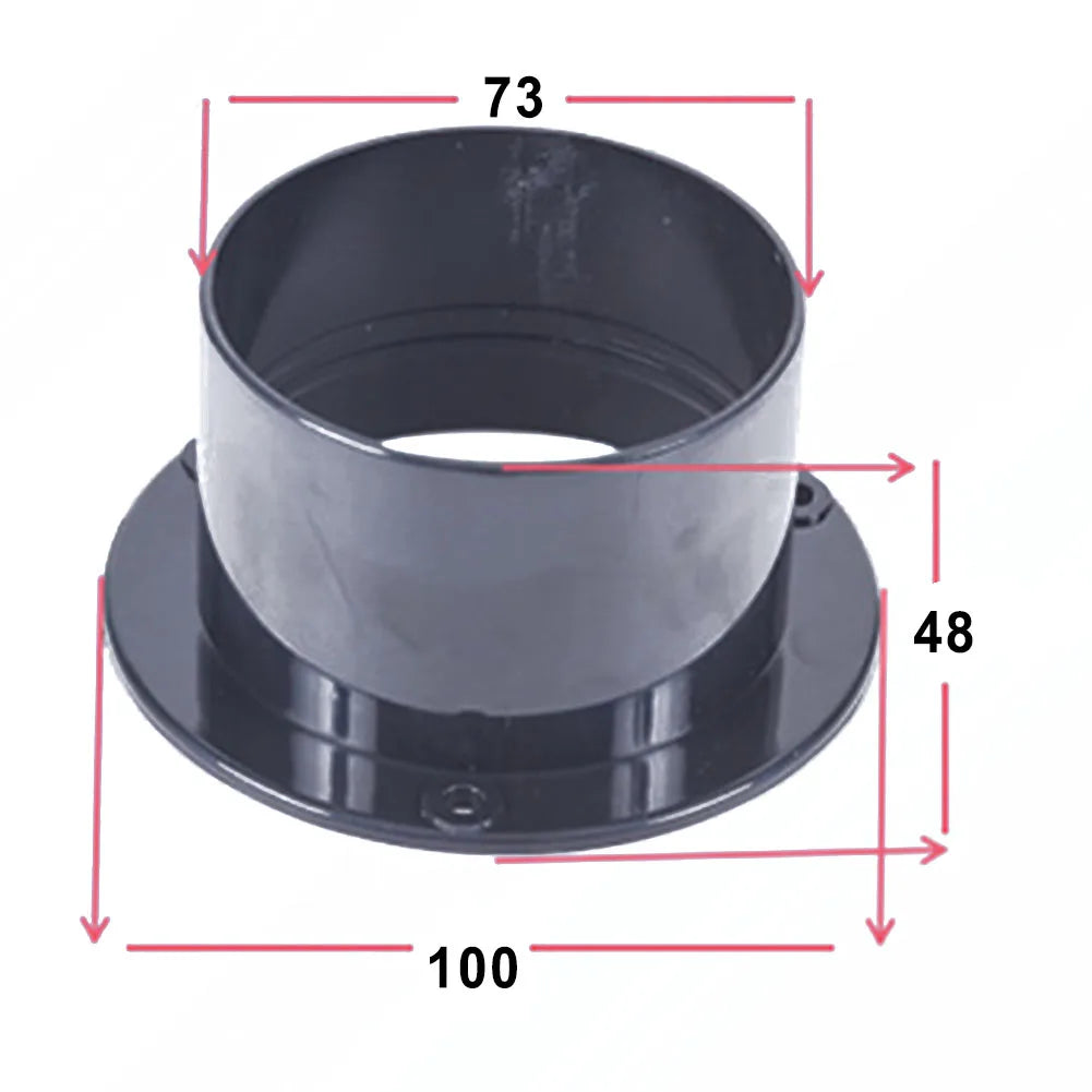 ABS Vent Pipe Adapter Wall Flange Connector 75–150mm