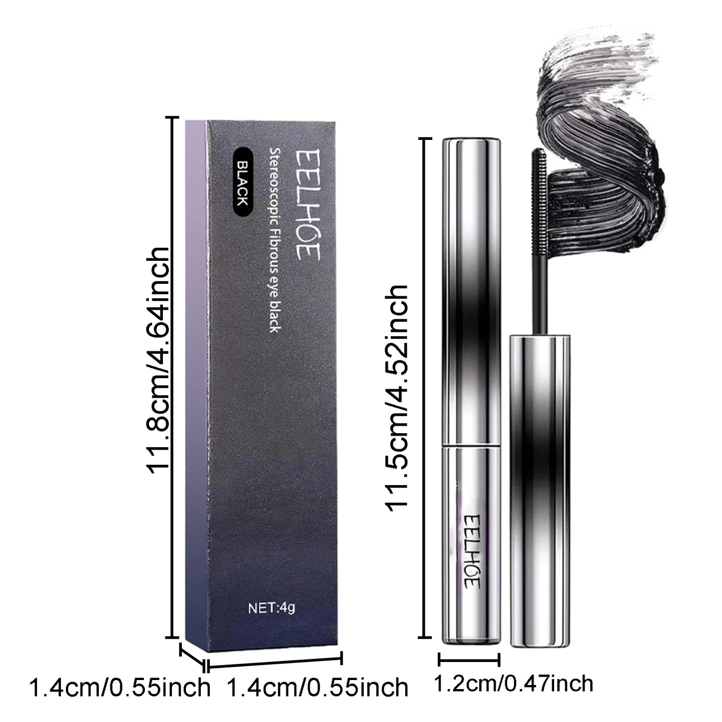 Waterproof Curling Mascara – Lengthening & Thickening Lashes