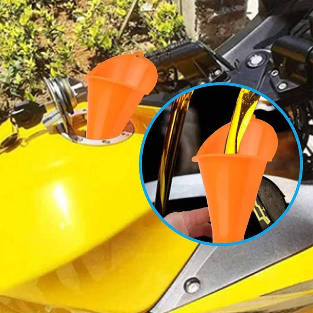 Car Funnel Gasoline Oil Fuel Filling Tools Long Stem Flexible Anti-splash Plastic Oil Funnel Motorcycle Refueling Tools Peaceful Pleasures Health and Wellness