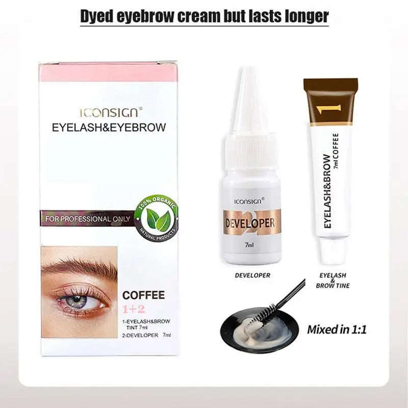 5-Piece Eyebrow Tinting Kit – Waterproof Semi-Permanent Brow Dye