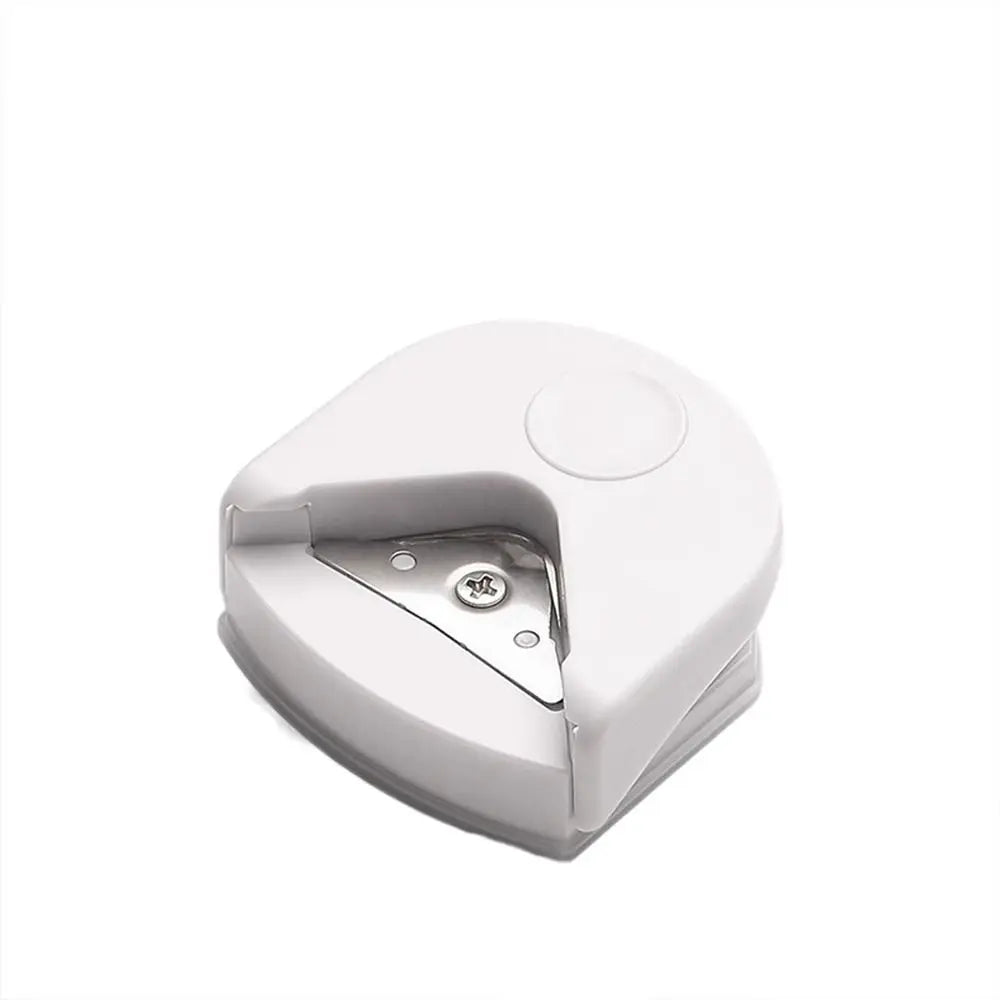 Portable Paper Trimmer R4 Corner Punch Arc-shaped Paper Cutter R4 Corner Rounder DIY Craft Metal Cutting Supplies Peaceful Pleasures Health and Wellness white