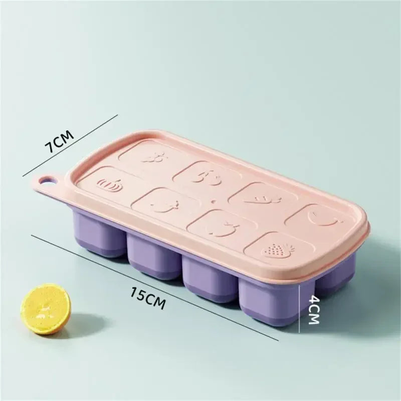 Silicone Ice Cube Molds, Food Grade Ice Trays for Home Kitchen, Reusable Freezer Ice Maker Mold for Cocktail Beverage, Baby Ice Peaceful Pleasures Health and Wellness 01
