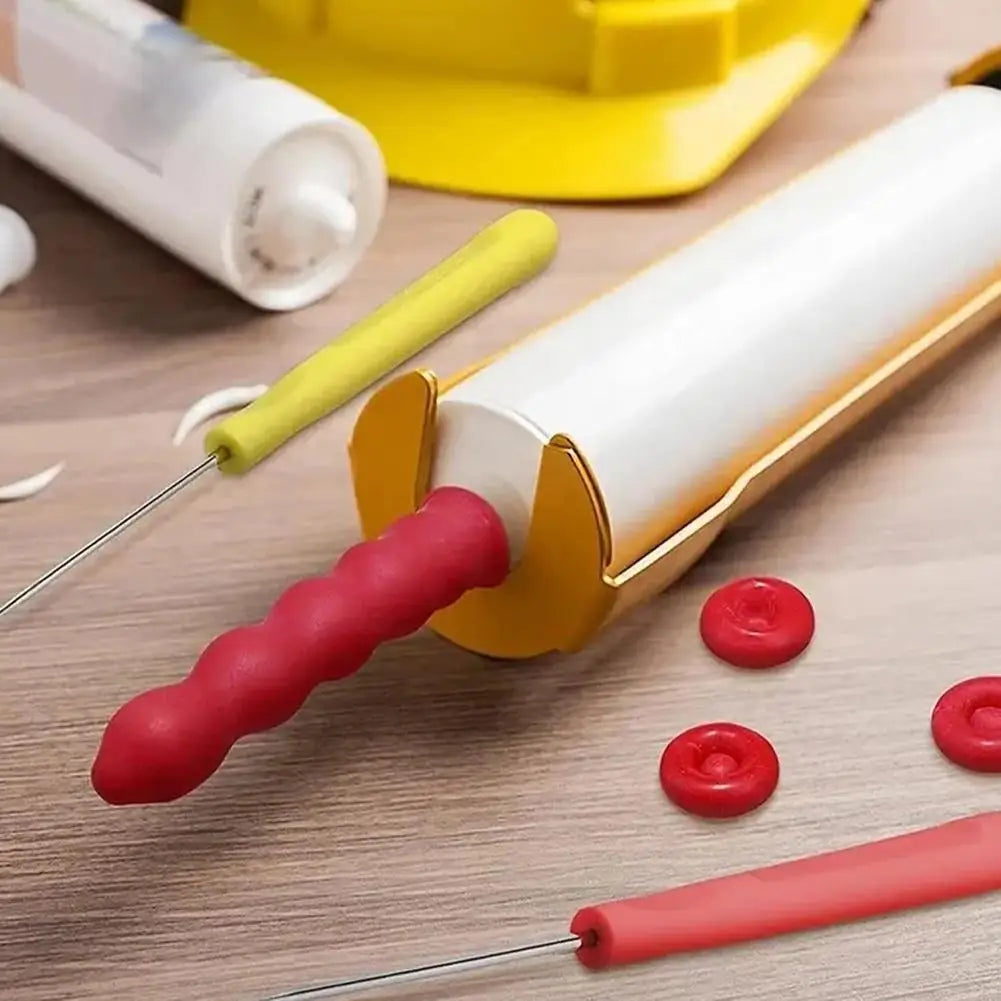 10pcs Caulking Gun Nozzles Cap Red Caulk Saving Caulk Saver Tube Covers for Sealing Preserving Finishing Construction Tools ﻿ Peaceful Pleasures Health and Wellness