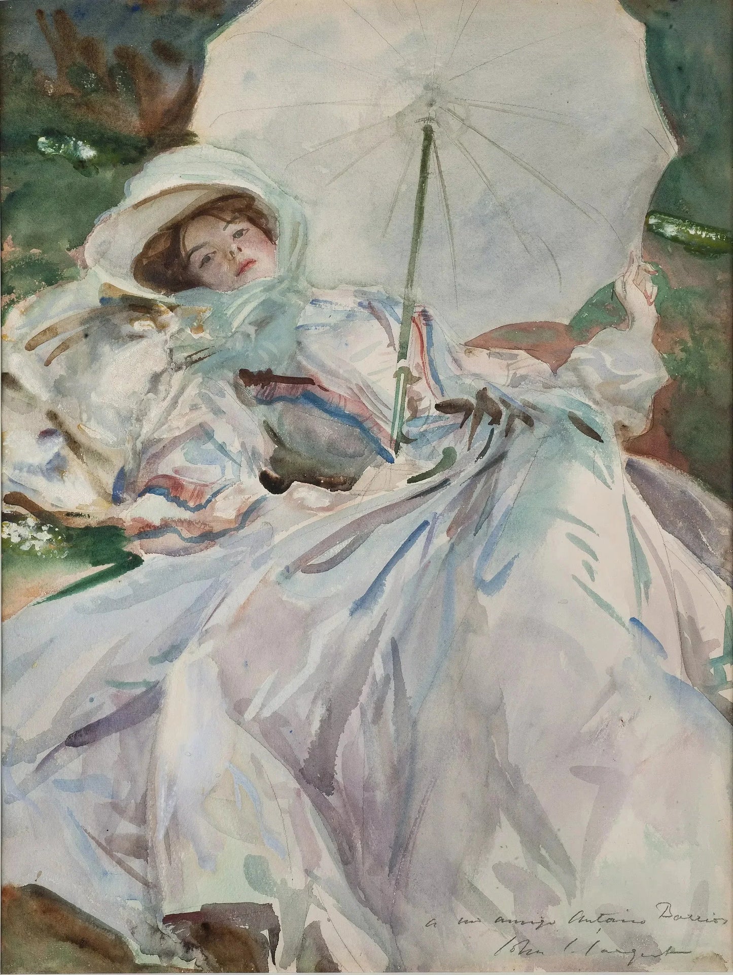 John Singer Sargent Female Portrait Canvas Wall Art Print