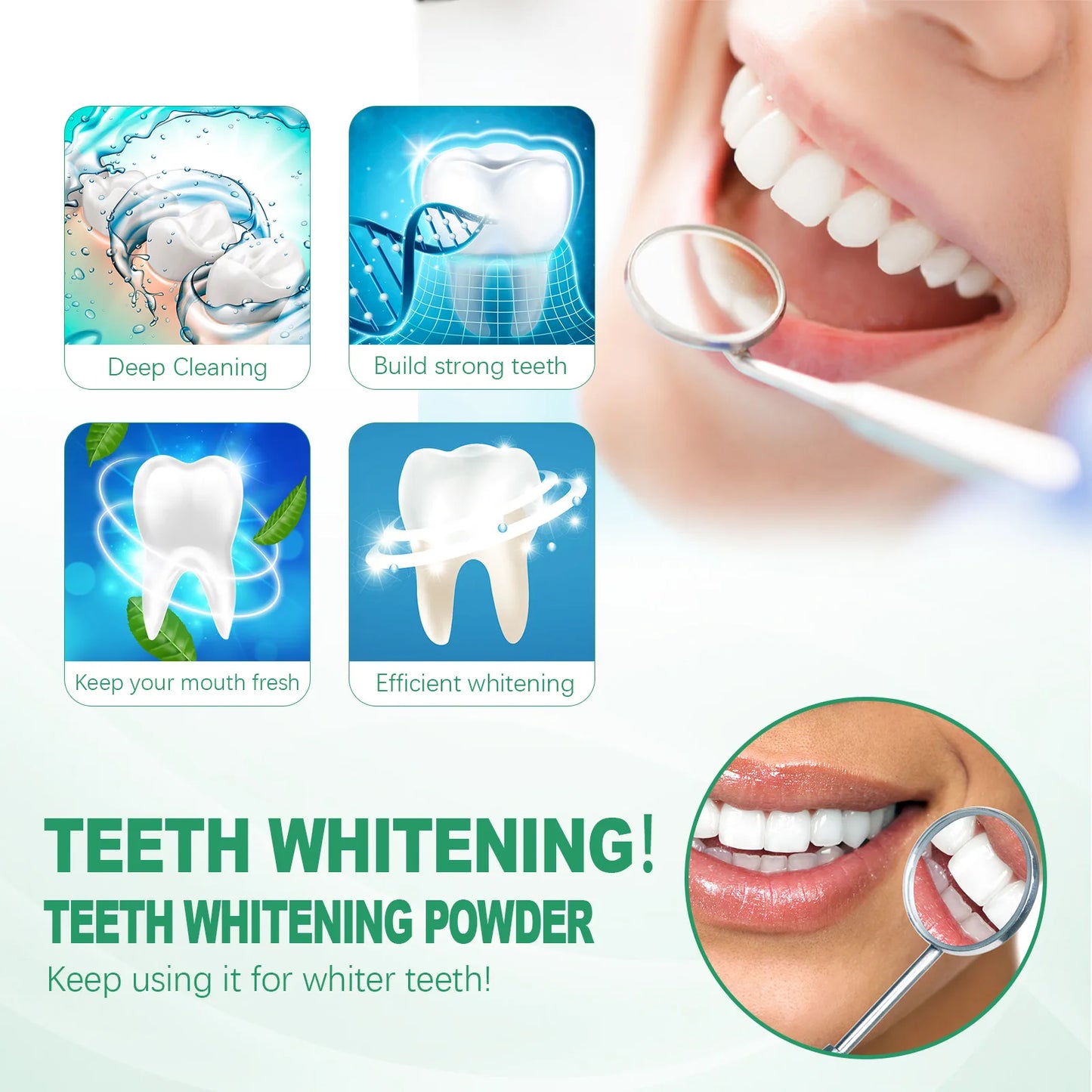 EELHOE Teeth Whitening Powder – Stain Removal & Fresh Breath