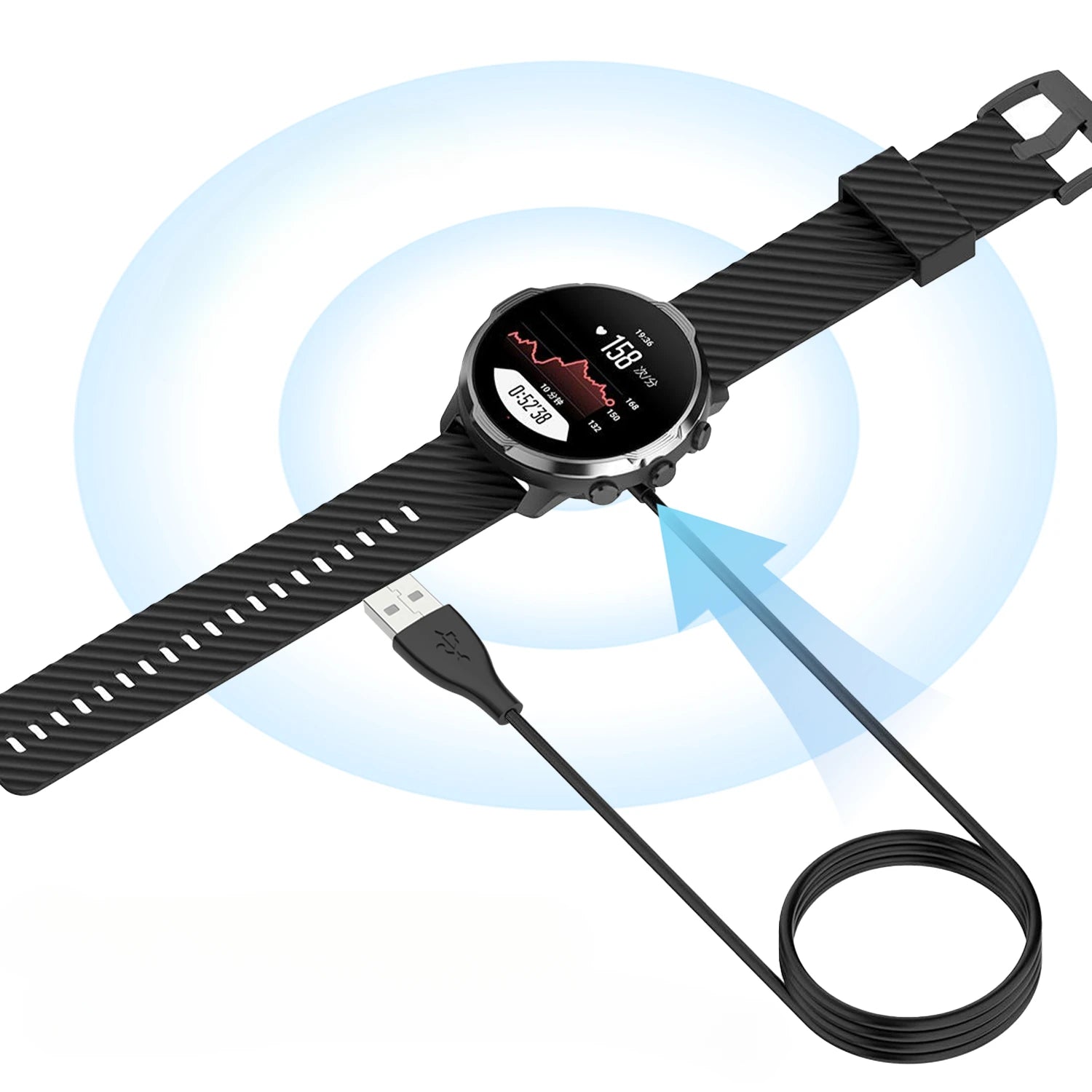 Suunto 7 Replacement USB Smartwatch Charging Dock Charger Peaceful Pleasures Health and Wellness
