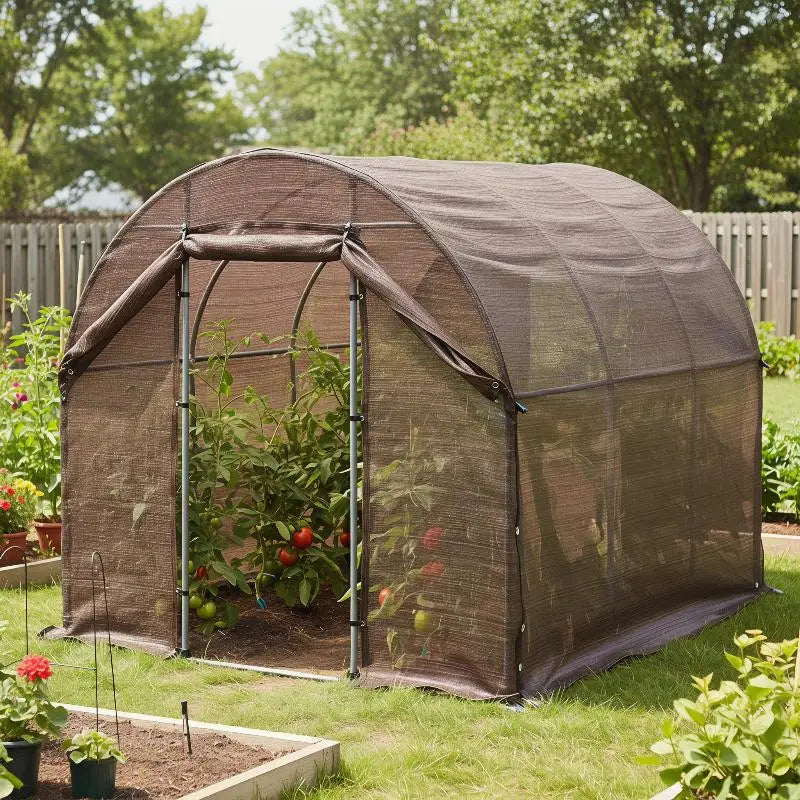 Coffee Sun Shade Sail Net – UV Protection for Patio & Garden