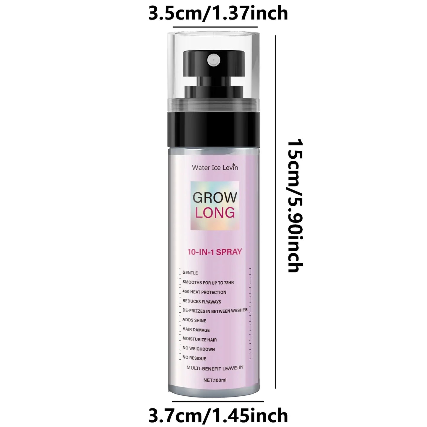 10-in-1 Leave-In Hair Spray – Caffeine, Ginseng & Vitamin E