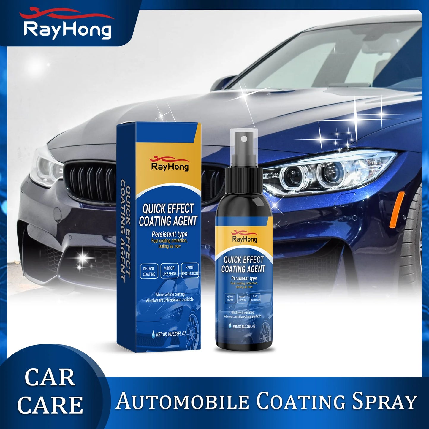 Rayhong Car Coating Spray | Gloss, Antifouling Paint Protection