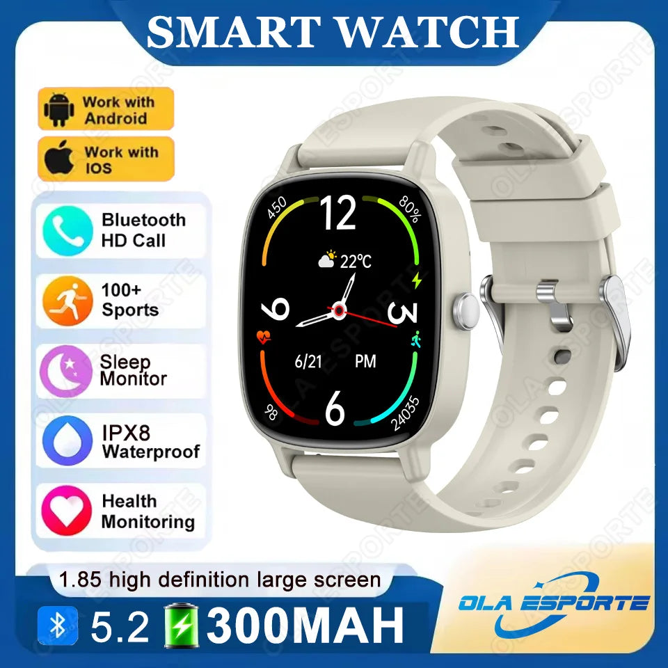 Ola Esporte 1.85" Smartwatch – Bluetooth Call & Fitness Tracker