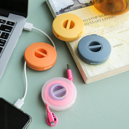 Portable Cable Winder Organizer for USB, Charger & Headset Cords Cable Winder Organizer Peaceful Pleasures Health and Wellness