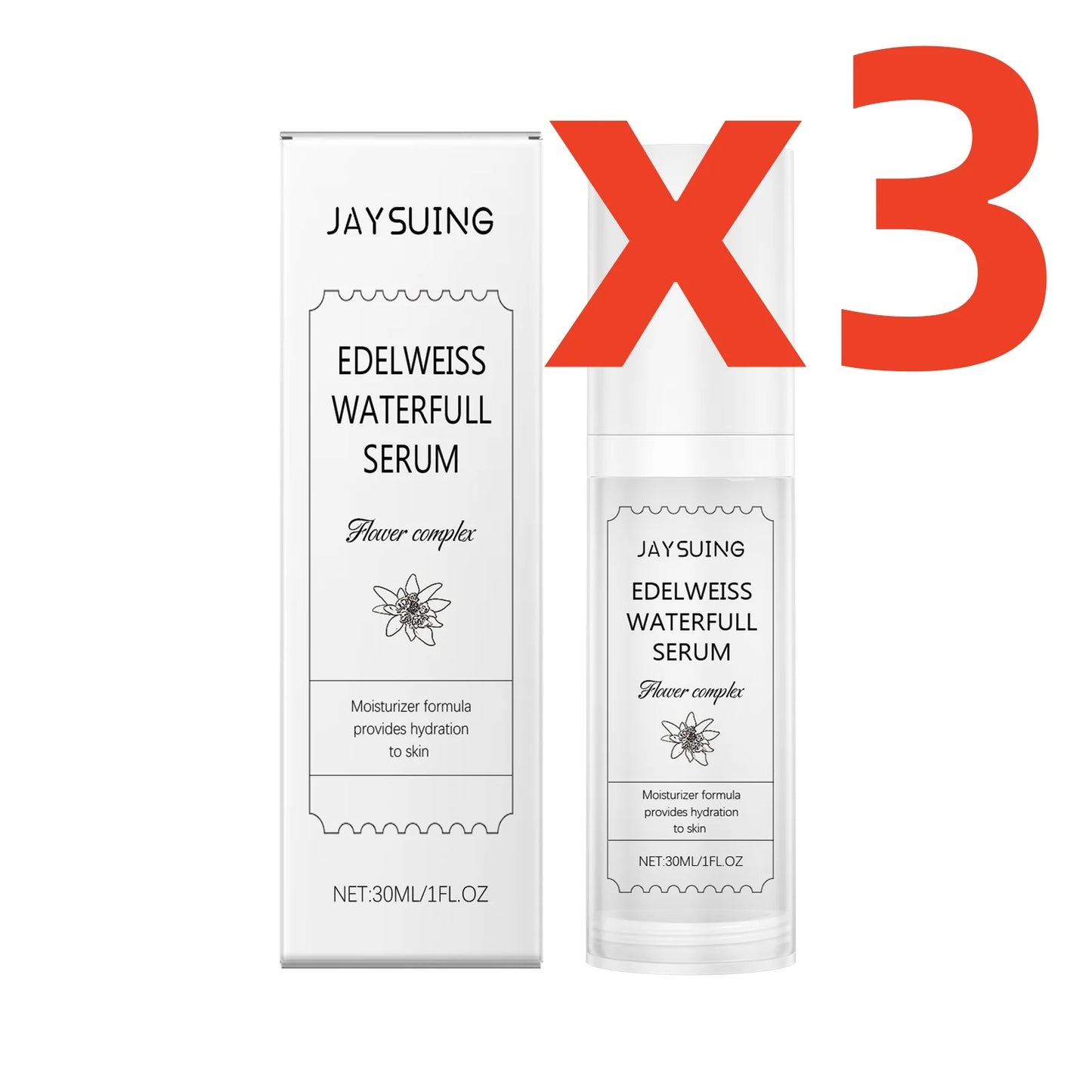 Hyaluronic Acid Facial Serum for Skin Hydration and Brightening Peaceful Pleasures Health and Wellness 90ml boxed