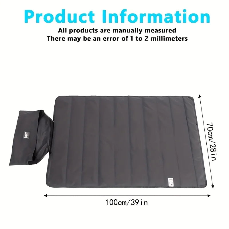 Foldable Pet Mat 100x70cm | Cat Dog Sleeping Pad + Bag