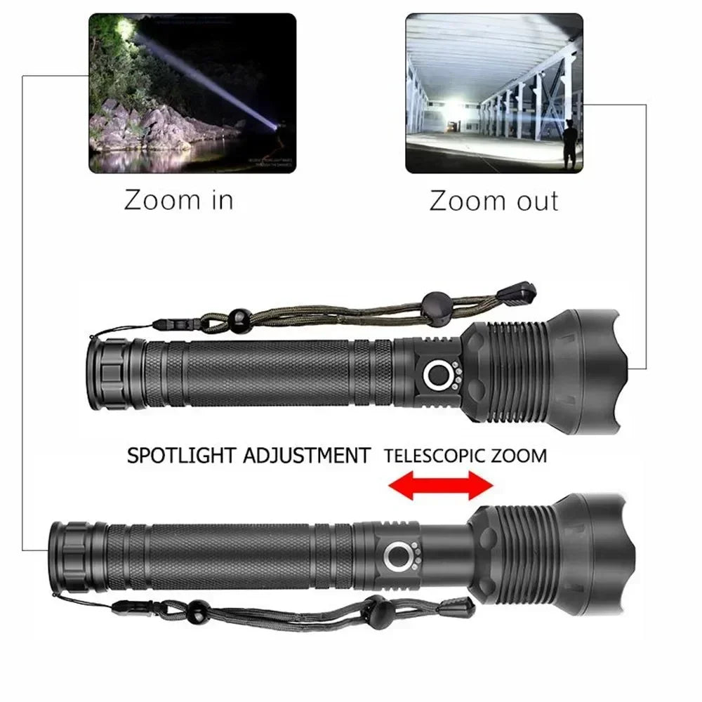 ESMARTER XHP70.2 30W USB Rechargeable Tactical Flashlight