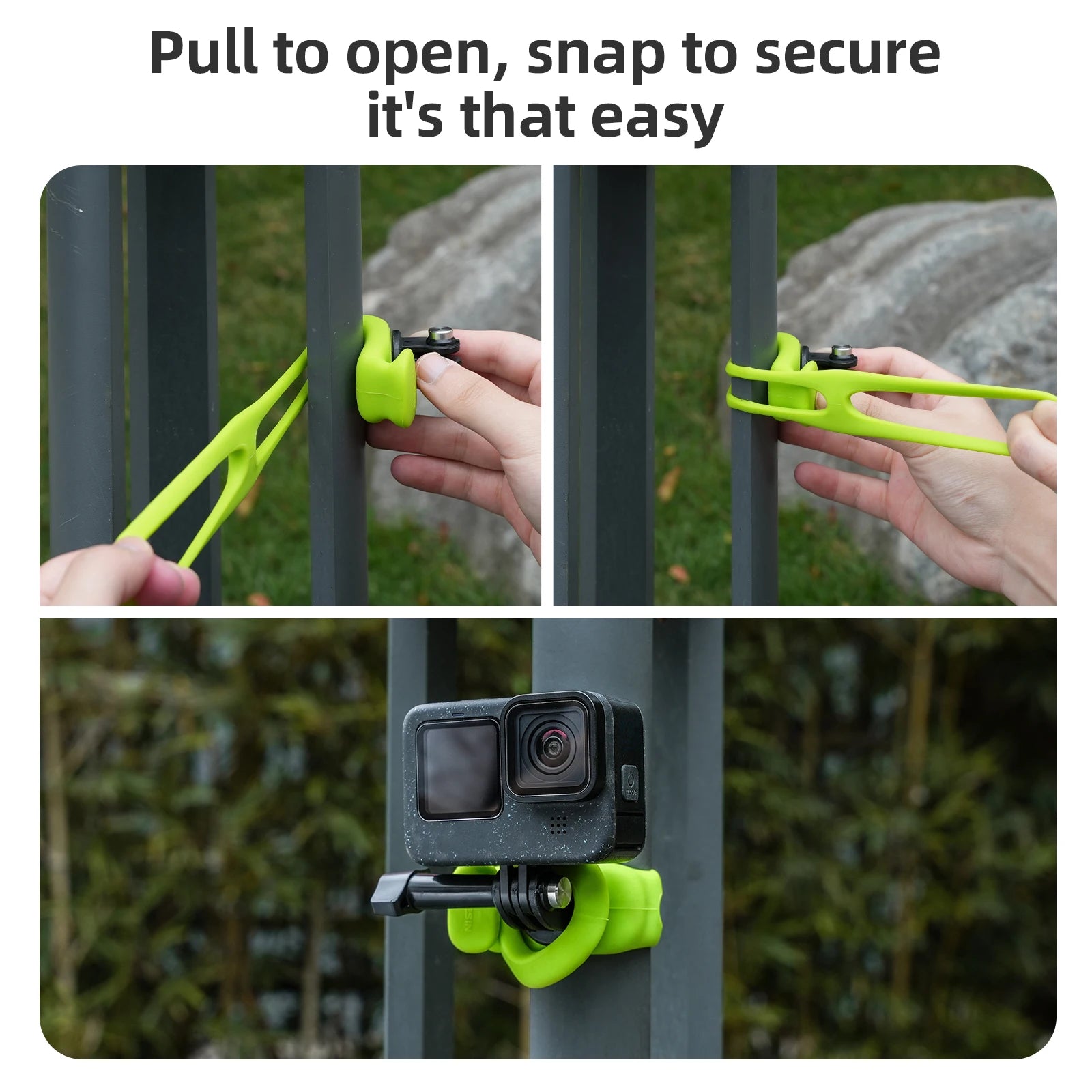 TELESIN Action Camera Mount silica adaptable Mini Flexible Bracket For Gopro Insta360 DJI Action Camera Accessories Peaceful Pleasures Health and Wellness