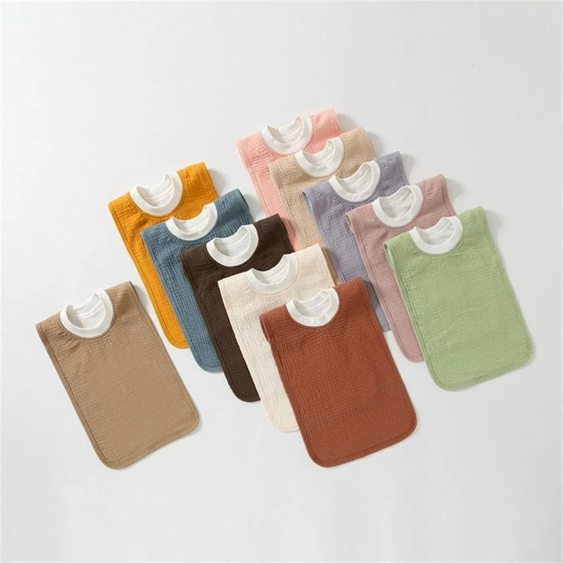 Waterproof Baby Drool Bibs – Soft Cotton Unisex Nursing Bib