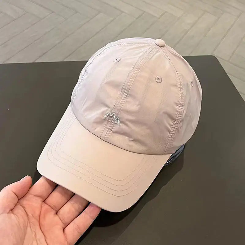 Quick-Drying Baseball Caps For Women Men Solid Color Baseball Hats Outdoor Sports Sunscreen Thin Women's Hats Peaceful Pleasures Health and Wellness