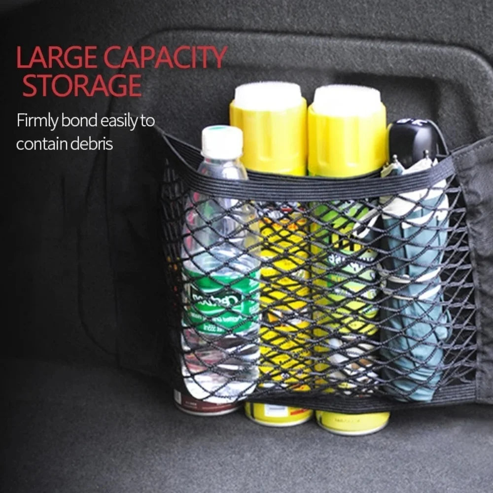 Car Seat Back Elastic Mesh Net Organizer – 5 Sizes