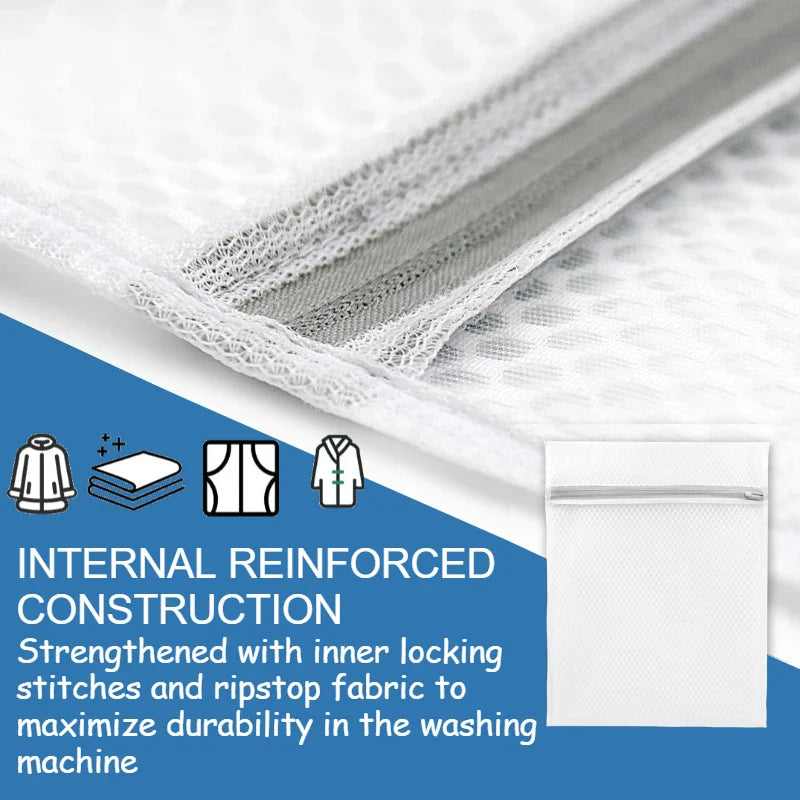 Mesh Laundry Bags – Reusable Honeycomb Polyester, Multi-Pack