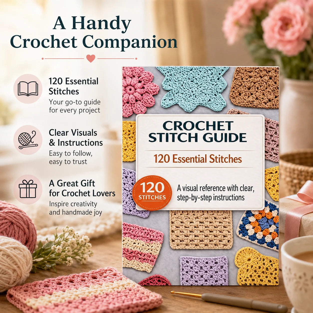 Complete Crochet Stitch Guide Beginners 125 Needle Techniques Manual