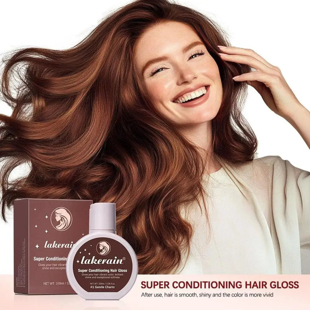 Hair Gloss Glaze Color Conditioner Gloss For Medium To Dark Brown Hair,Shine Moisturizing Hair Gloss Hair Mask For Natural Hair Peaceful Pleasures Health and Wellness