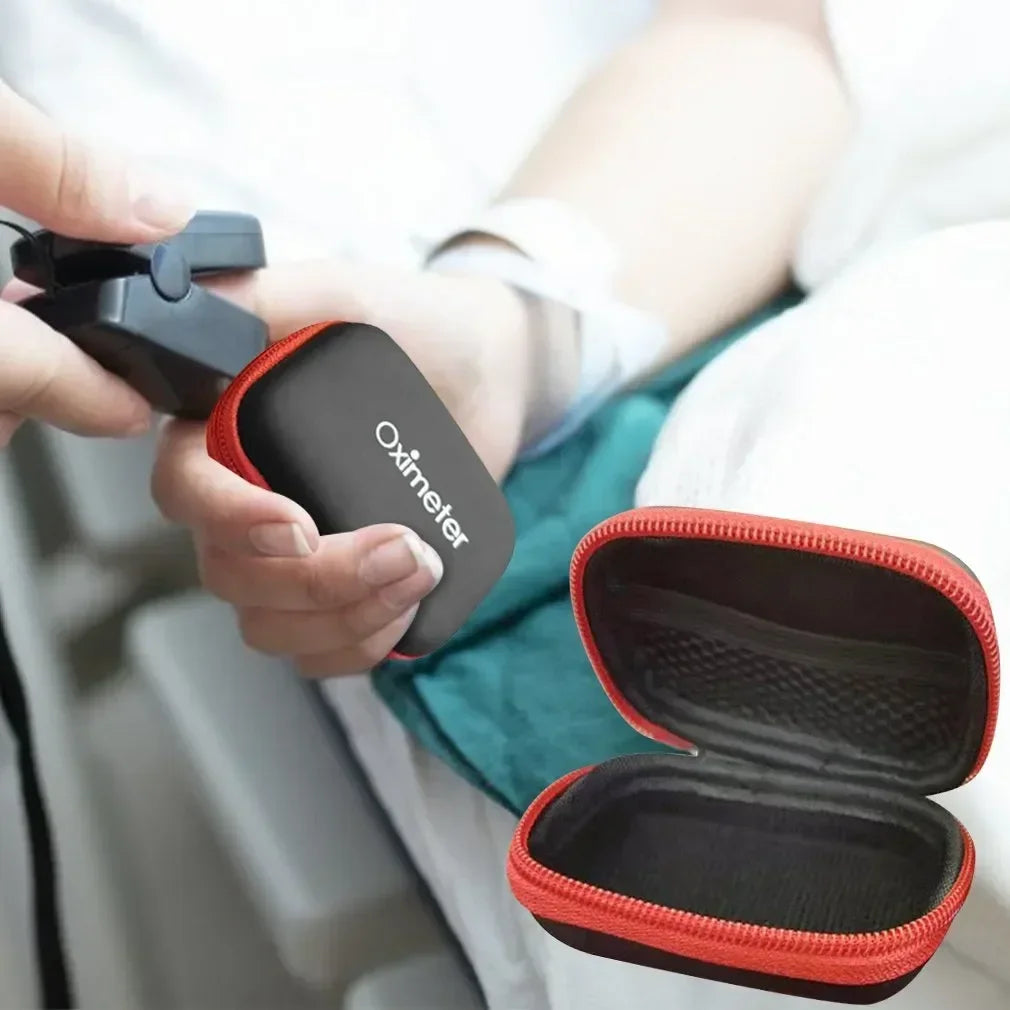 EVA Oximeter Storage Bag – Protective Zipper Carry Case