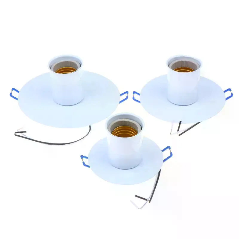 E27 Ceramic Lamp Holder Socket | Metal Spring Bracket
