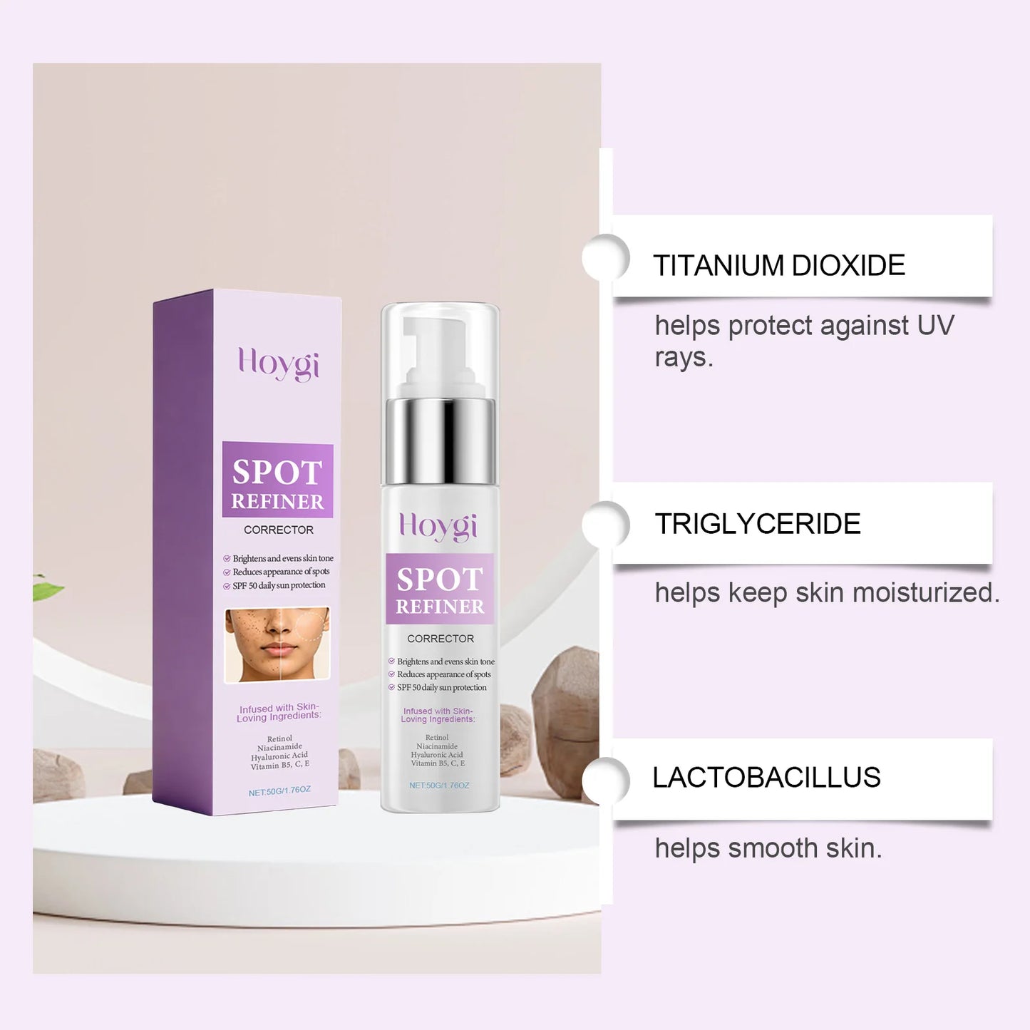 Dark Spot Corrector SPF Cream – Vitamin C, Niacinamide & Retinol
