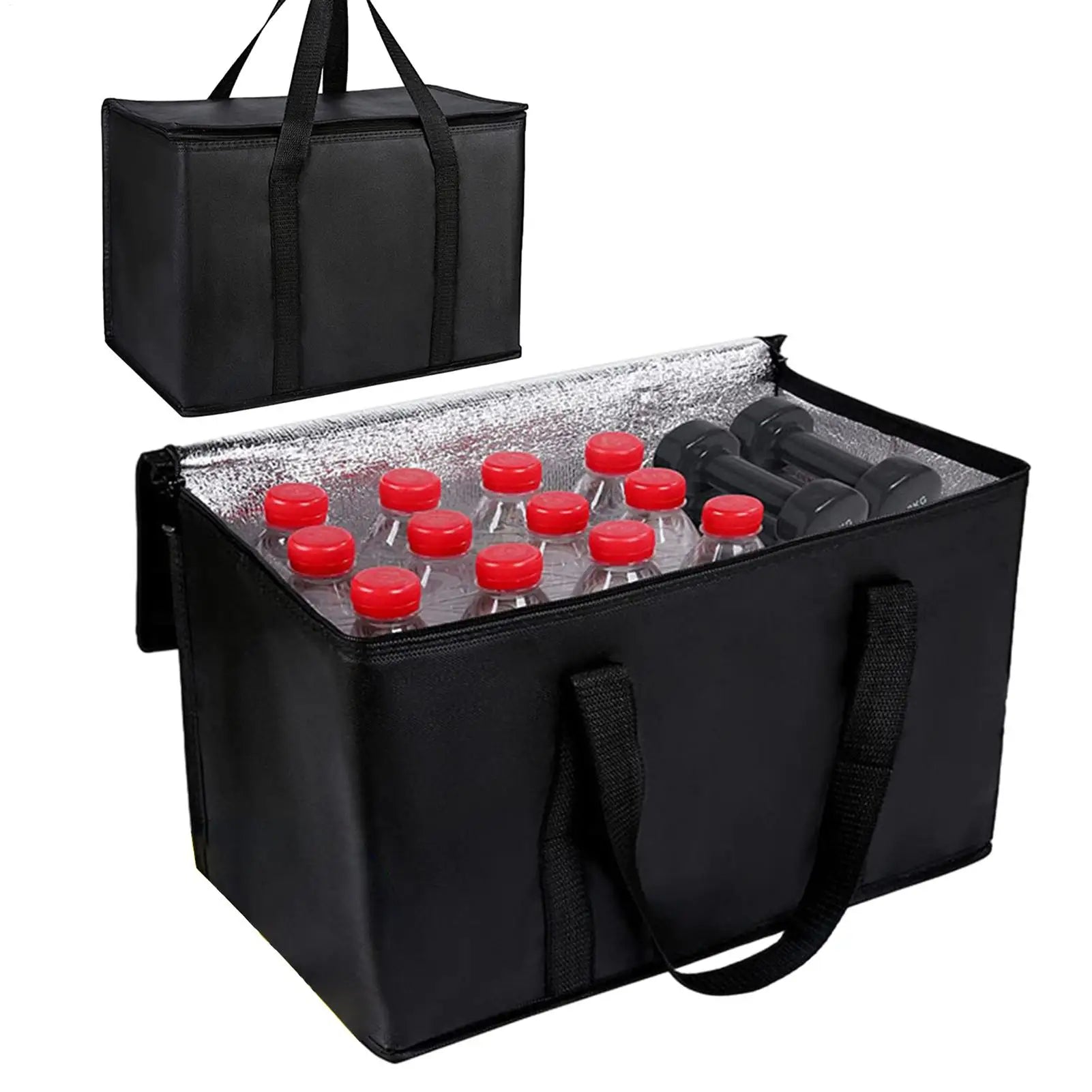 Thermal Insulation Bag Portable Picnic Thermal Bag For Food Delivery Insulated Cooler Bag Foldable Reusable Grocery Bag 65-70L Peaceful Pleasures Health and Wellness
