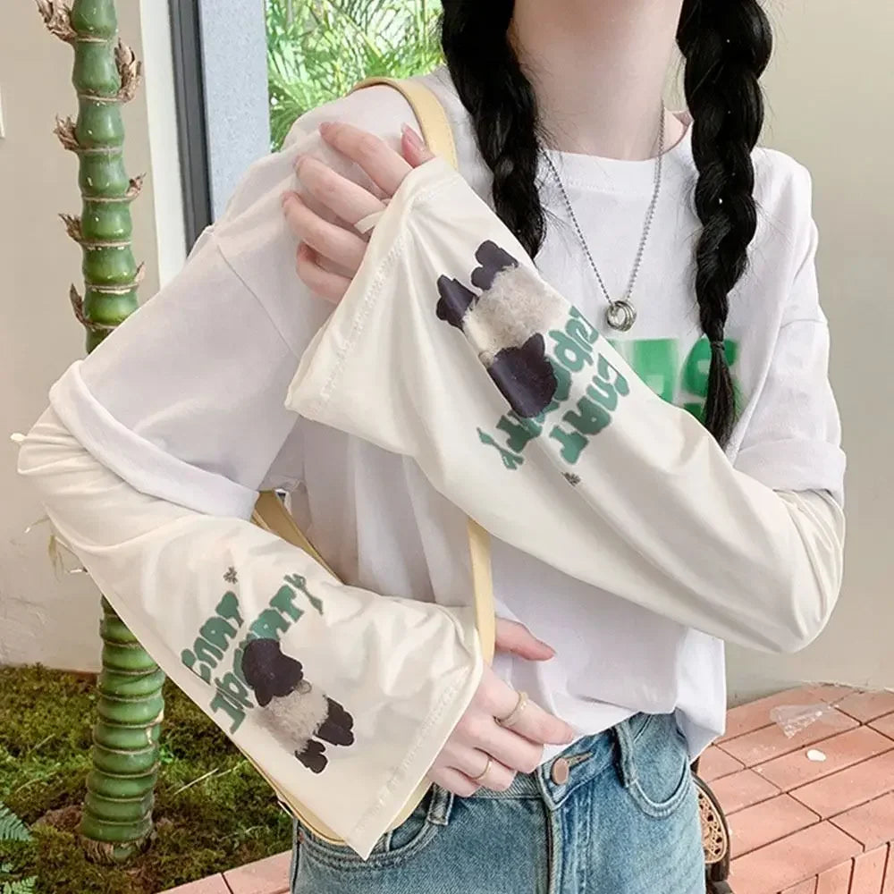 Ice Silk Sun Protection Arm Sleeves – Lightweight & Cool