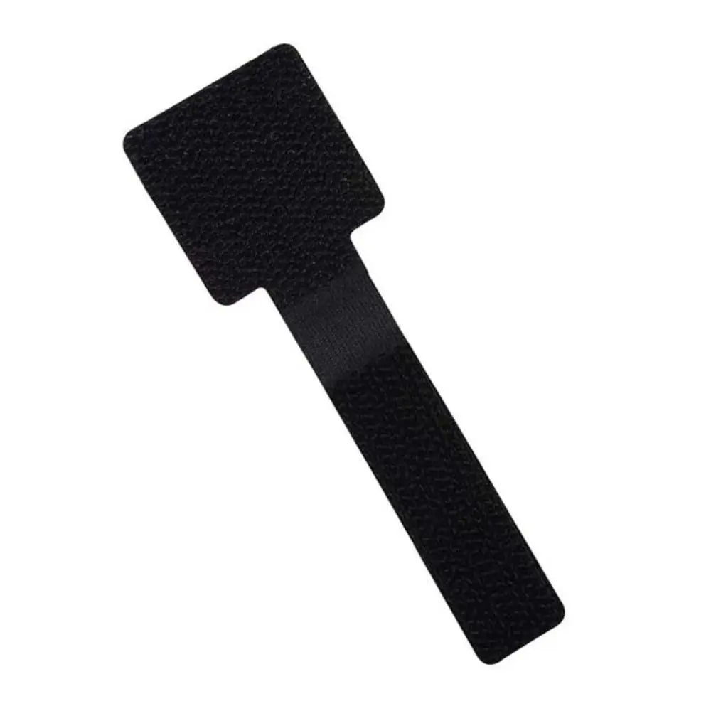 New Reusable Cable Ties Adjustable T-Type Wire Organizer Self Adhesive Rope Holder Peaceful Pleasures Health and Wellness Black