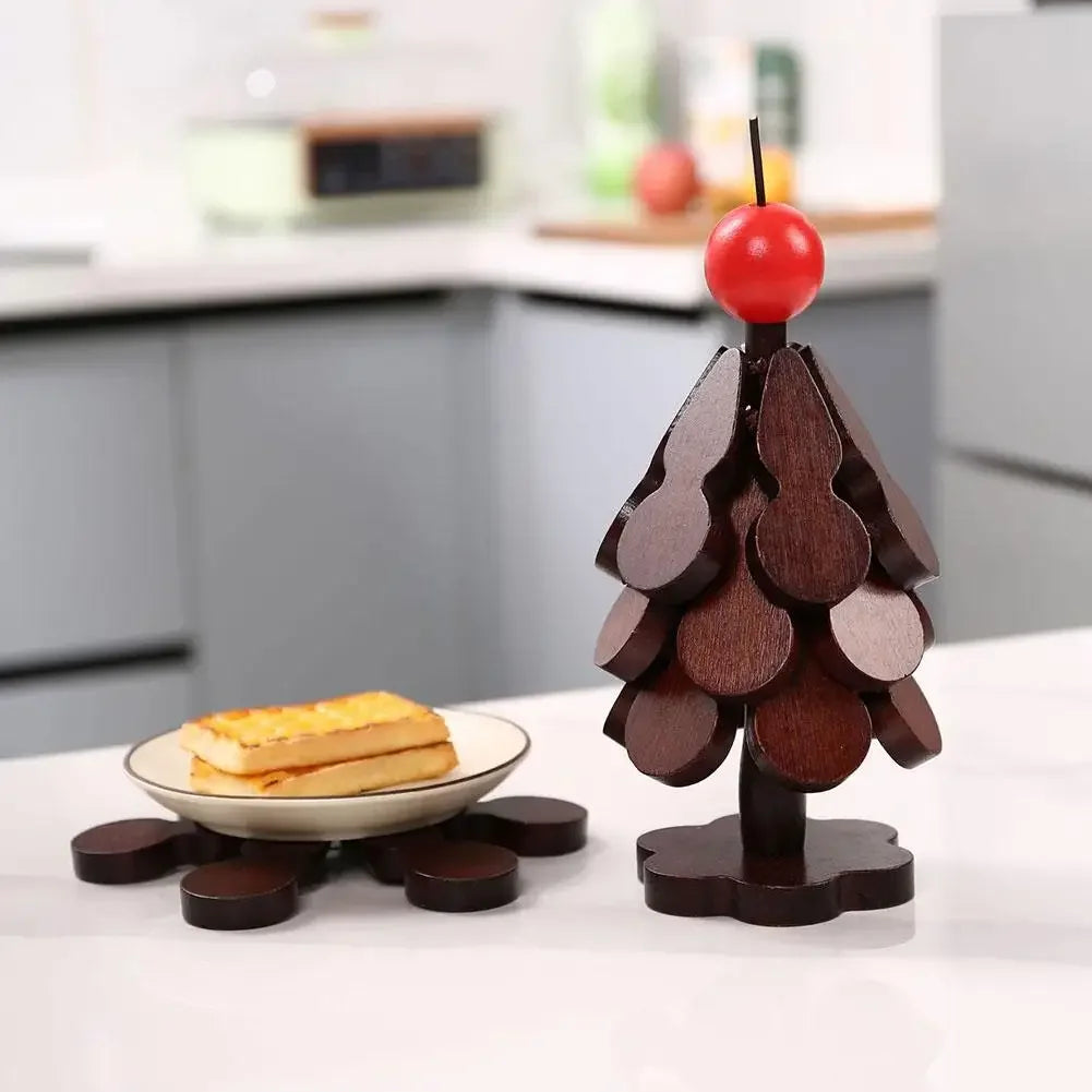 Tree Insulation Mat Solid Wood Dining Table Anti Scalding Mat Pot Mat Festival Gift Creative And Personalized Home Decoration Peaceful Pleasures Health and Wellness