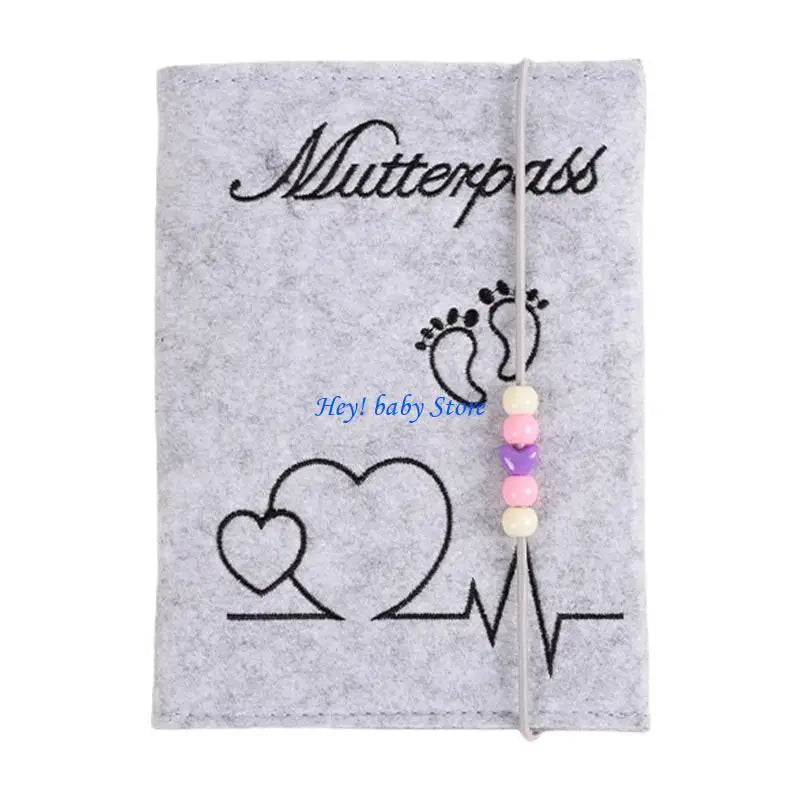 Felt Pregnancy Document Organiser | Maternity Card & Scan Holder