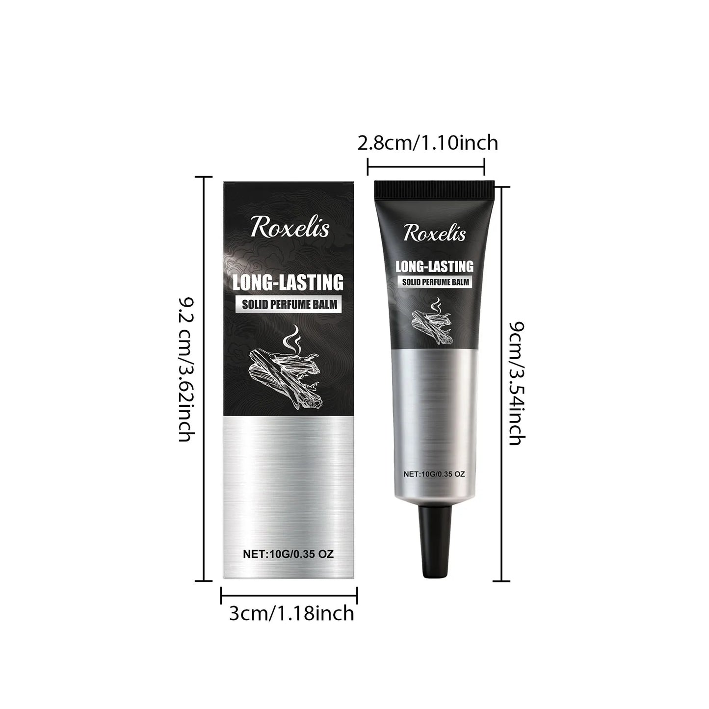 Men's Woody Solid Perfume Balm – 10g Alcohol-Free Fragrance