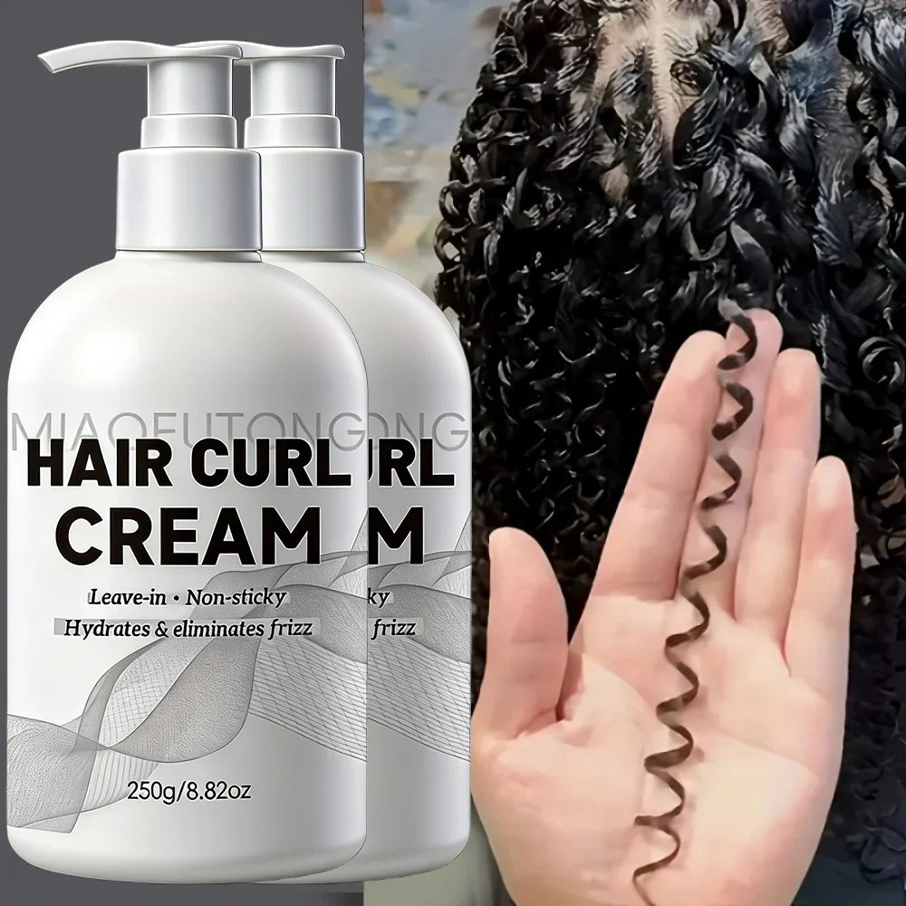 Curl Defining Cream with Argan Oil – Anti-Frizz Strong Hold