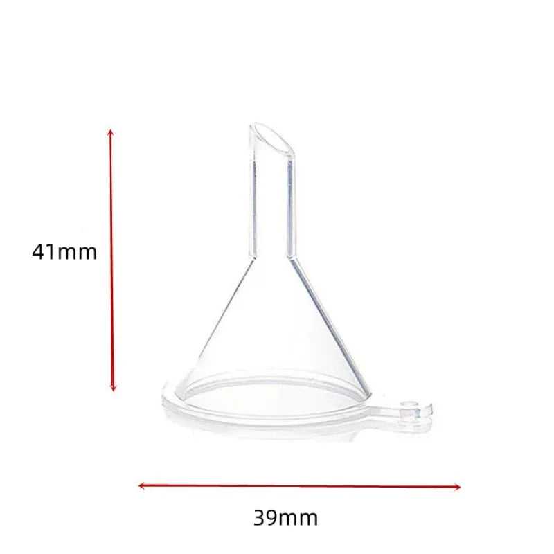 10-Pack Mini Plastic Funnels for Perfume, Oils & Travel