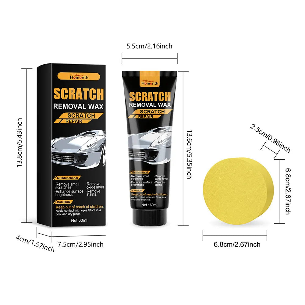 Car Scratch Repair Wax Scratch Remover Multipurpose Waterproof Lasting Long Lasting Deep Scratches Car Scratch Remover For Car Peaceful Pleasures Health and Wellness