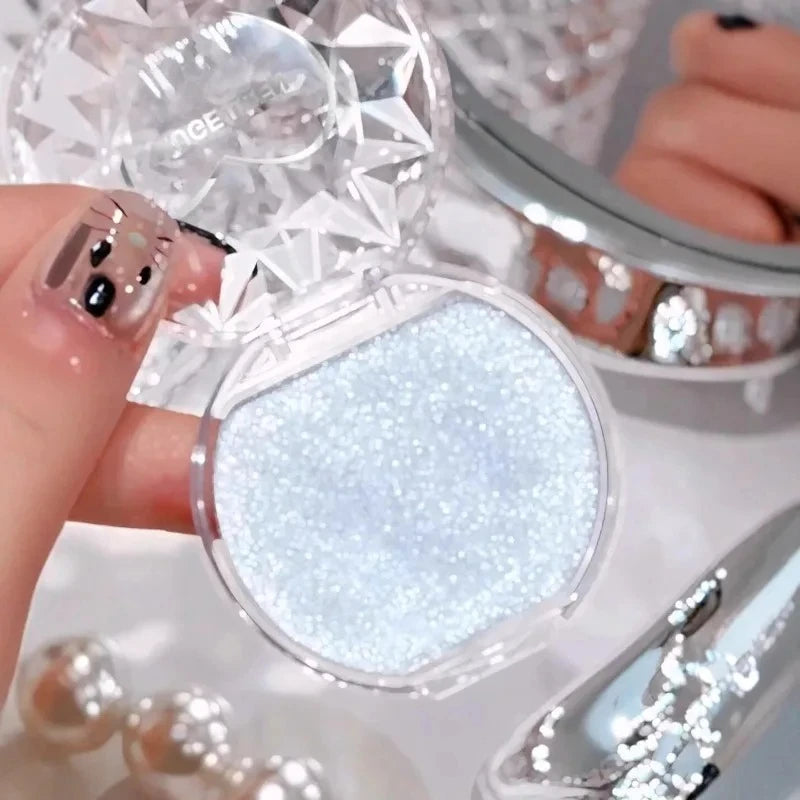 Galaxy Sapphire Diamond Cream Highlighter – Icy Blue Glow