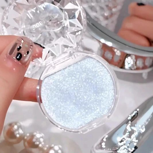 Galaxy Sapphire Diamond Cream Highlighter – Icy Blue Glow Cream Highlighter Peaceful Pleasures Health and Wellness
