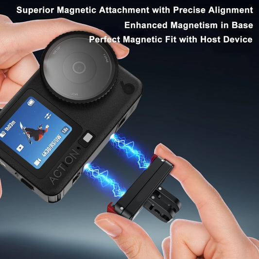 Magnetic Quick Release Mount for DJI Osmo Action 6 | Slim Camera Mount Adapter Peaceful Pleasures Health and Wellness Default Title