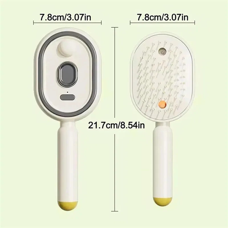 Electric Spray Air Cushions Massage Comb 3 in 1 Self Cleaning Steam Essential Oil Brush Rechargeable Spray Scalp Massager Combs Peaceful Pleasures Health and Wellness
