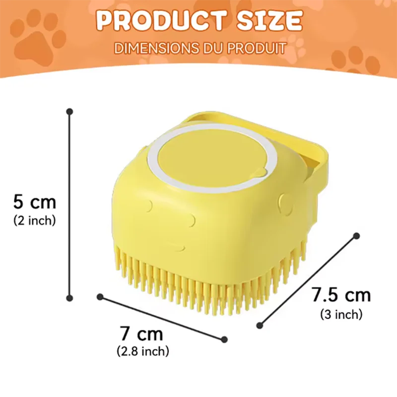 New Bath Massage Brush Bathroom Multifunctional Puppy Big Dog Cat Soft Safety Silicone Pet Accessories for Dogs Cats Tools Peaceful Pleasures Health and Wellness
