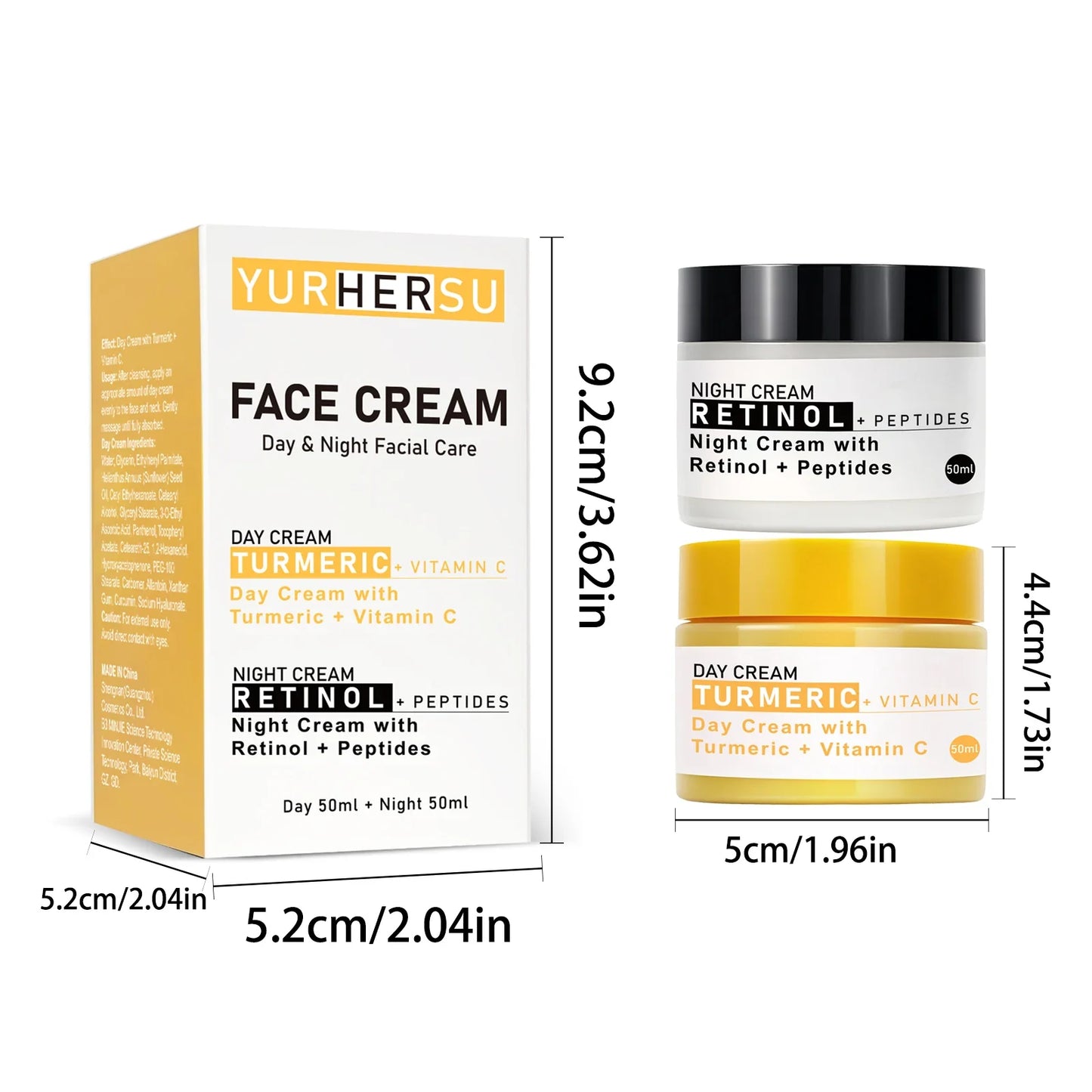 YURHERSU Day & Night Face Cream – Moisturizing 50ml