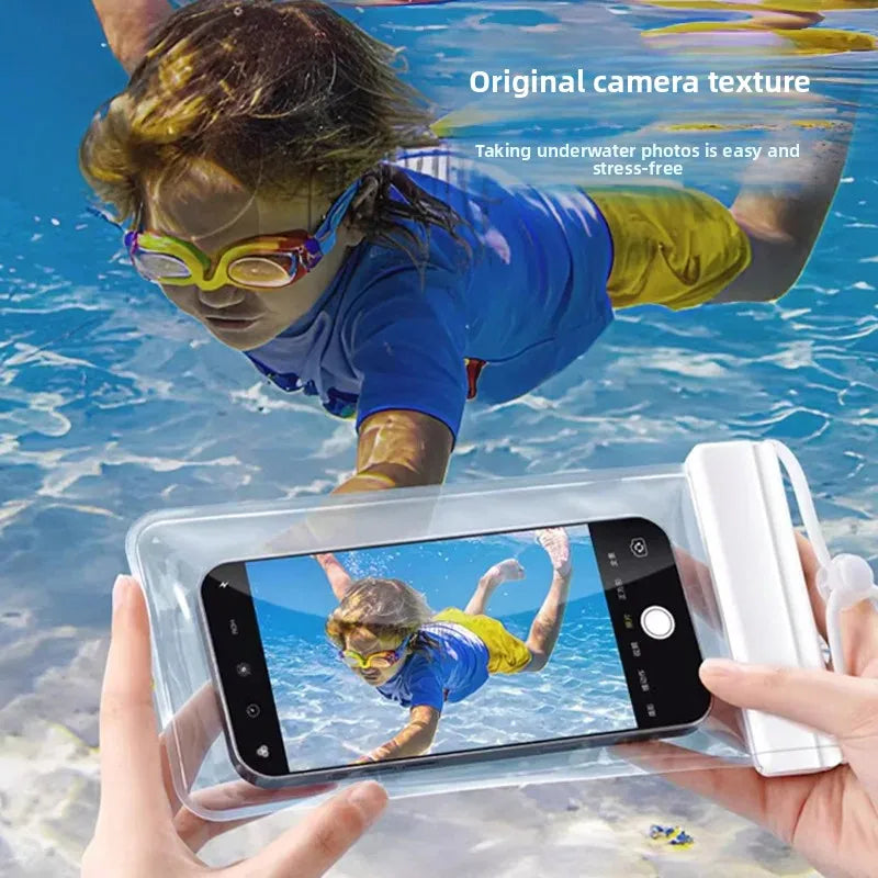 IPX8 waterproof bag transparent pouch for swimming waterproof smartphone case waterproof phone pack phone armbands and pouches Peaceful Pleasures Health and Wellness