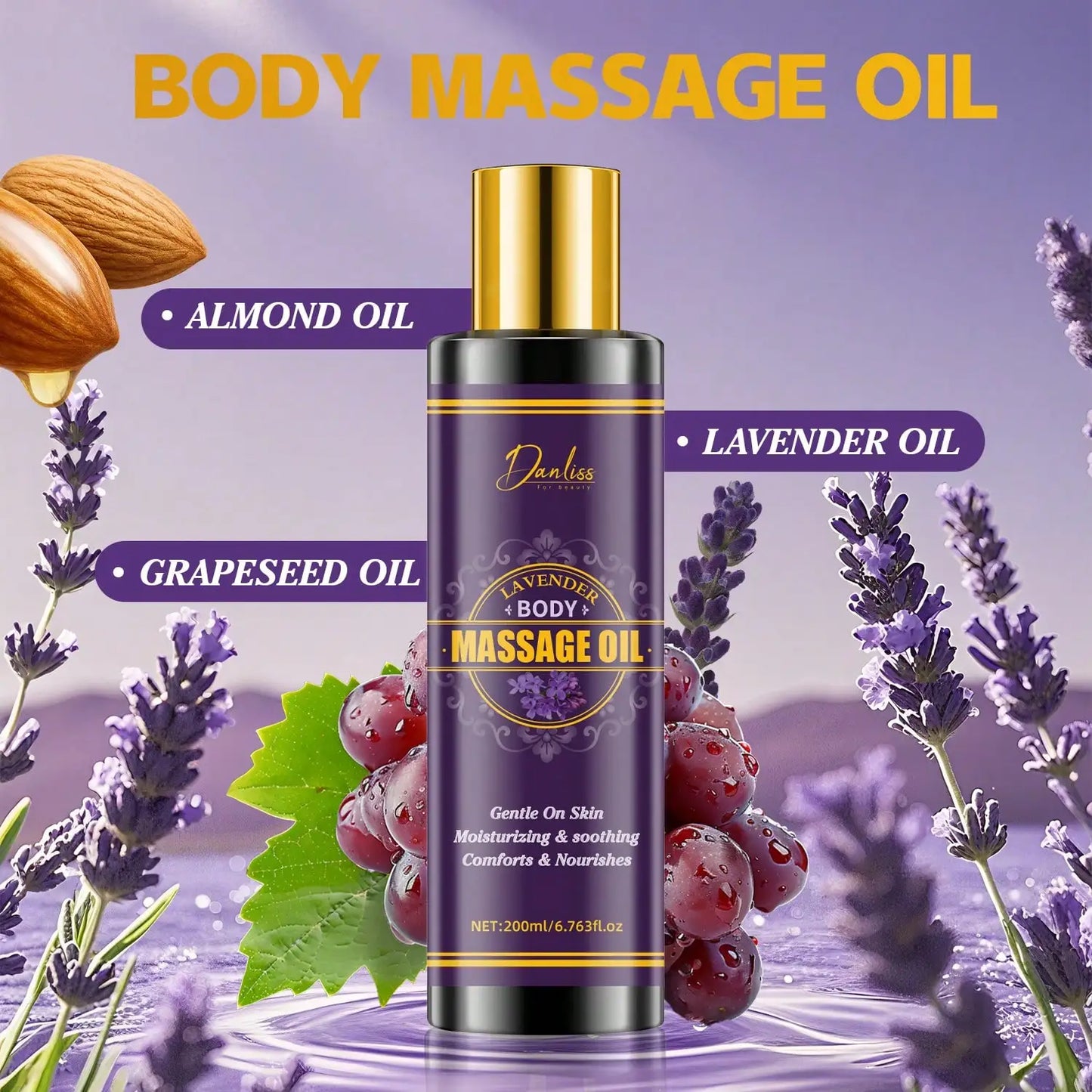 Lavender Body Oil – Moisturizing, Nourishing & Calming Skin Oil
