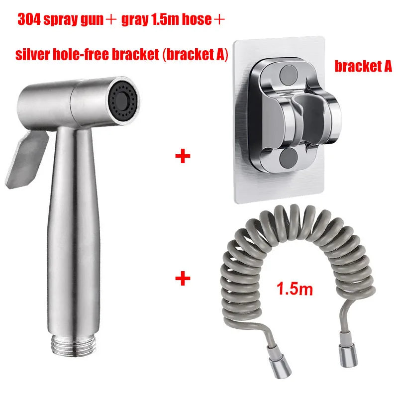Handheld Bidet Sprayer | 304 Stainless Steel Dual Control Valve