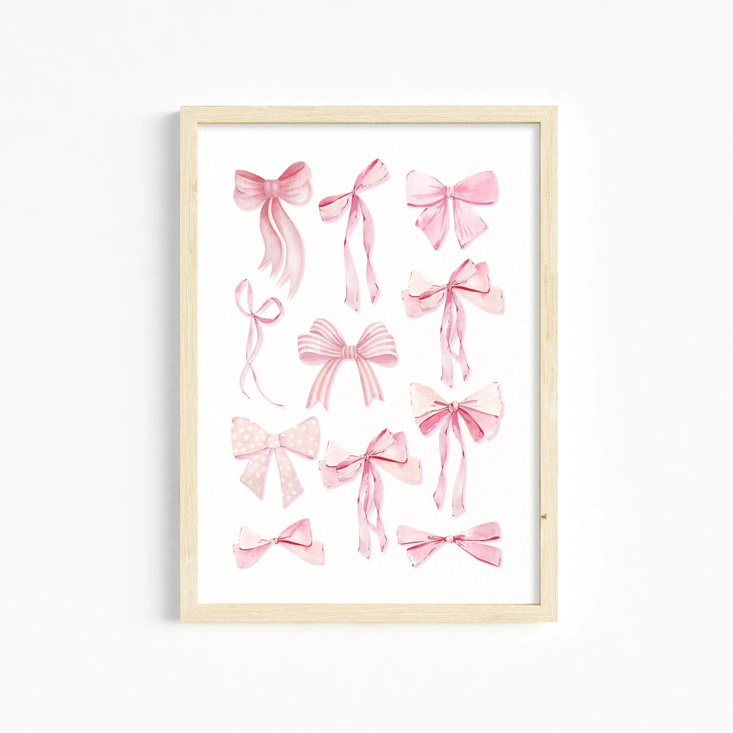 Trendy Pink Wall Art Bows Cherry Balloon Puppy Butterfly Canvas Painting Posters and Prints College Apartment Girl's Room Decor Peaceful Pleasures Health and Wellness 03 20x30cm Unframed