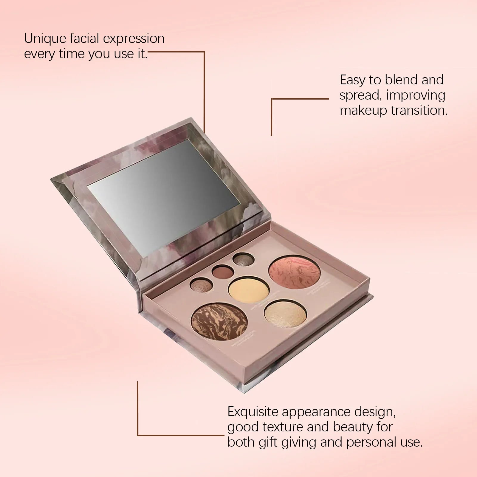 Multi Functional Makeup Palette Lasting Coloring Meet Facial Beauty Styling Fashion Eyeshadow Blush Highlighter Makeup Palette Peaceful Pleasures Health and Wellness